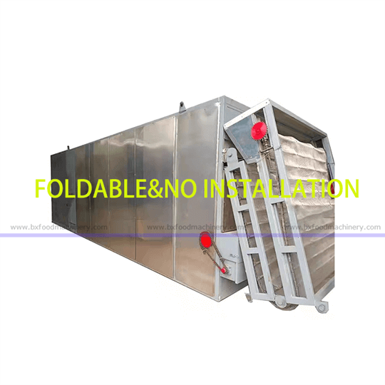 Tunnel Cassava chips dryer